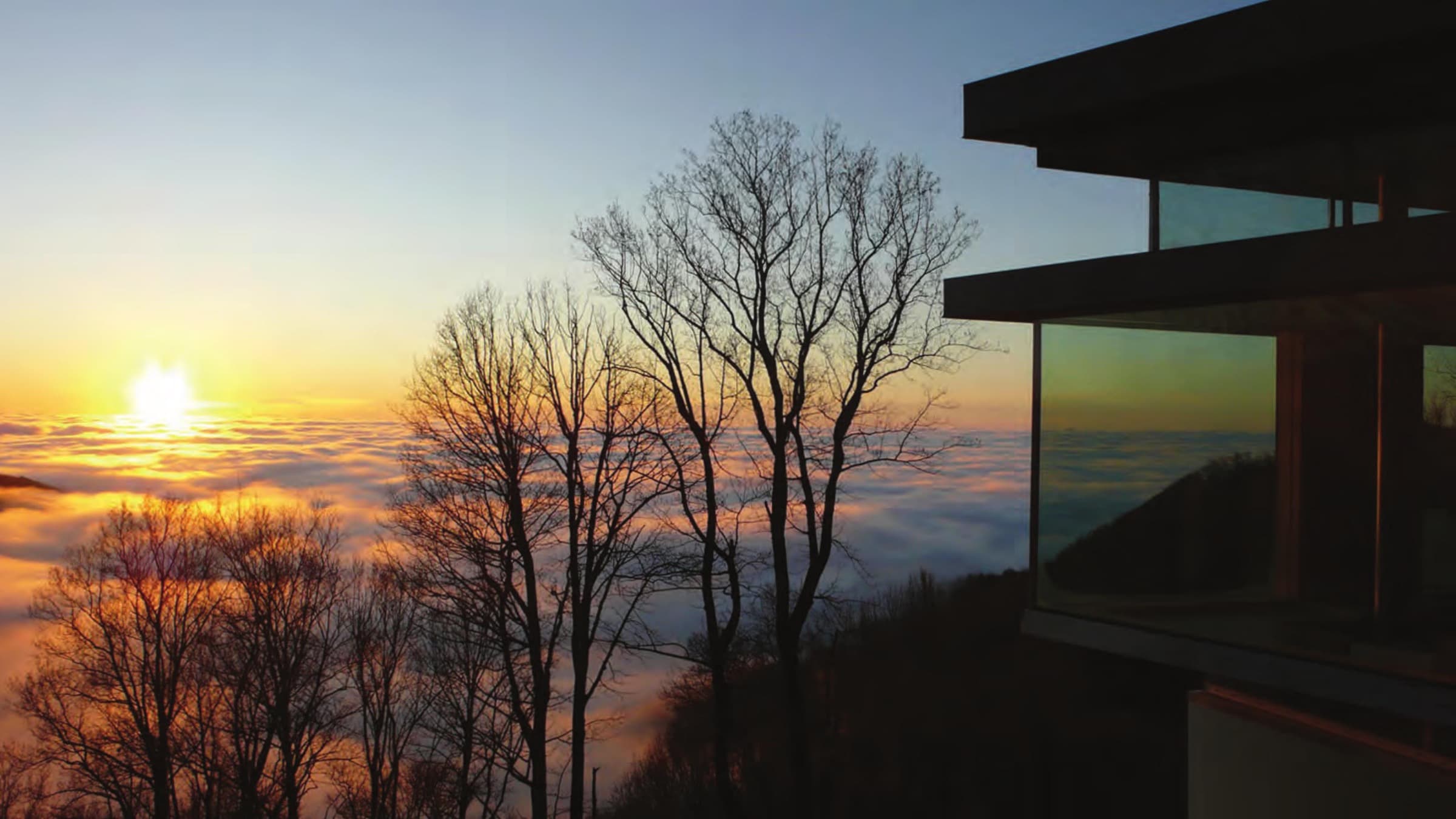 Blue Ridge House above the clouds